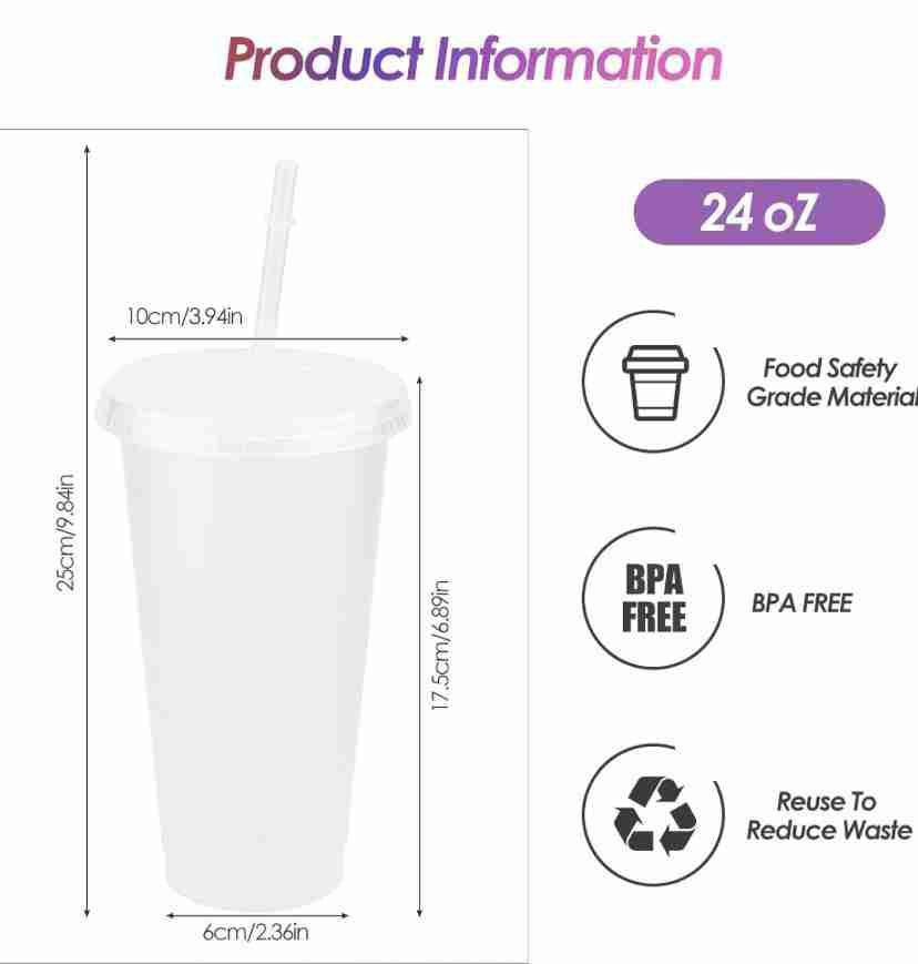 Plastic Cup and Straw - Image 2